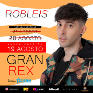 Robleis ha sabido conquistar a la nueva generación con su contenido digital, convirtiéndose en el artista suceso entre jóvenes y adolescentes, gracias a la cercanía que solo él sabe generar con su público, a través de plataformas digitales como Youtube, Twitch, Twitter e Instagram.