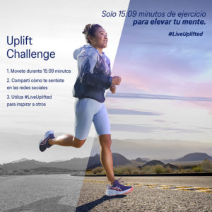ASICS, invita a toda la comunidad a sumarse al #LiveUplifted Challenge. El objetivo es que todos puedan probar que tan solo 15 minutos y 9 segundos de ejercicio por día estimulan positivamente a la mente.